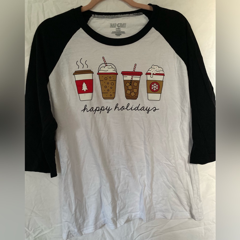 Holiday Drink Baseball Tee